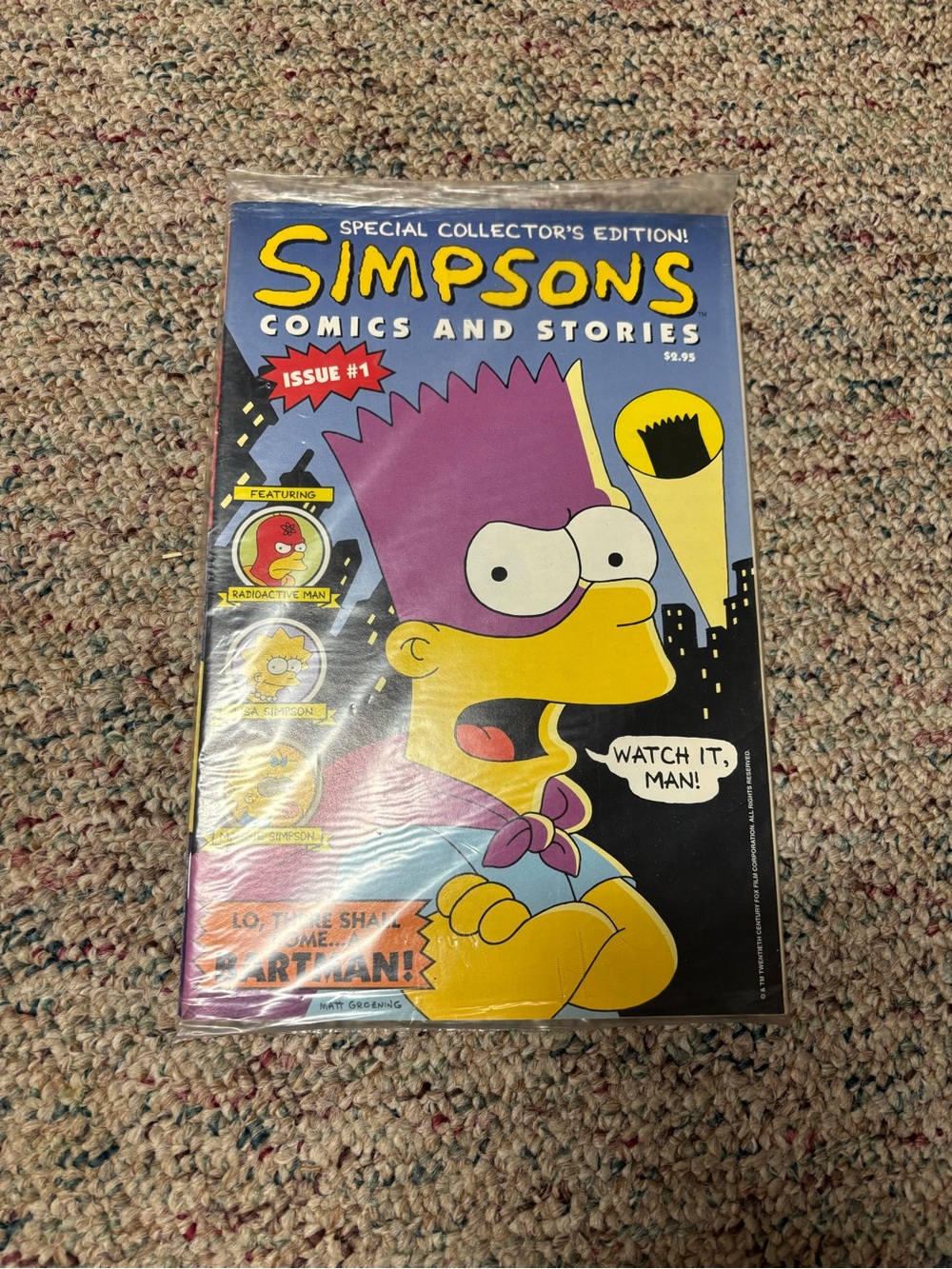 Simpsons Comics and Stories Issue #1 - Purple & Yellow Cover